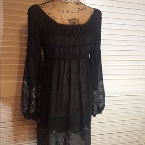 Bohemian black dress
